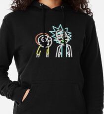 Neon Rick and Morty (Black) Lightweight Hoodie