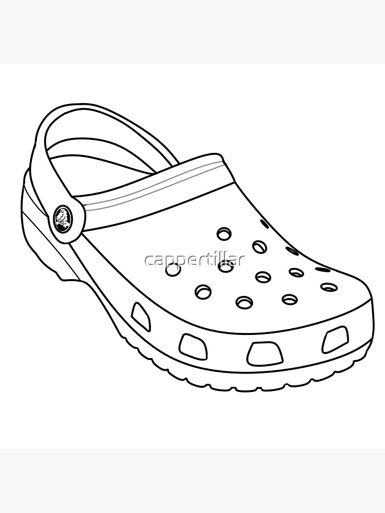 white crocs with colorful words