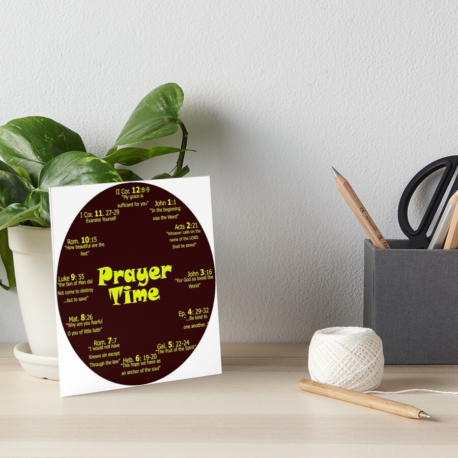 "Prayer Time Clock Burgundy" Art Board Print by toddbrooney Redbubble