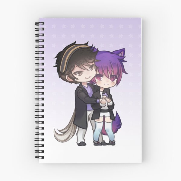 Item preview, My Babysitter - Alex & Adam (chibi couple) Purple designed and sold by Violets-Merch.