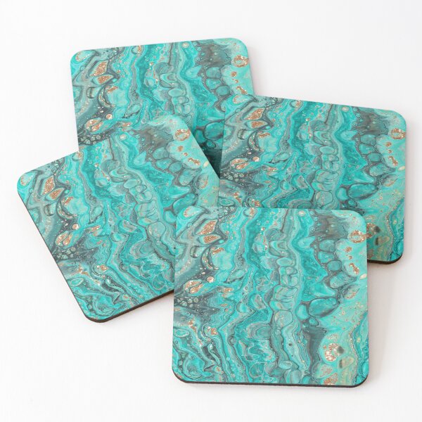 Item preview, Azure water agate - golden accent designed and sold by RoseAesthetic.
