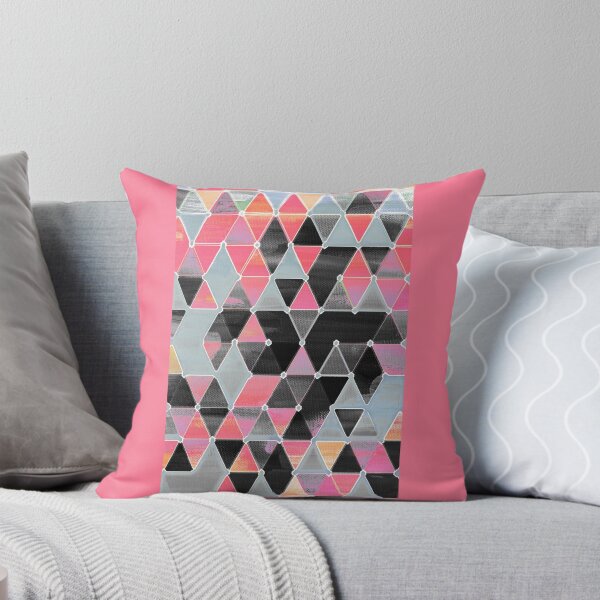 Item preview, Winter Sunset - triangles in black & pink designed and sold by micklyn.
