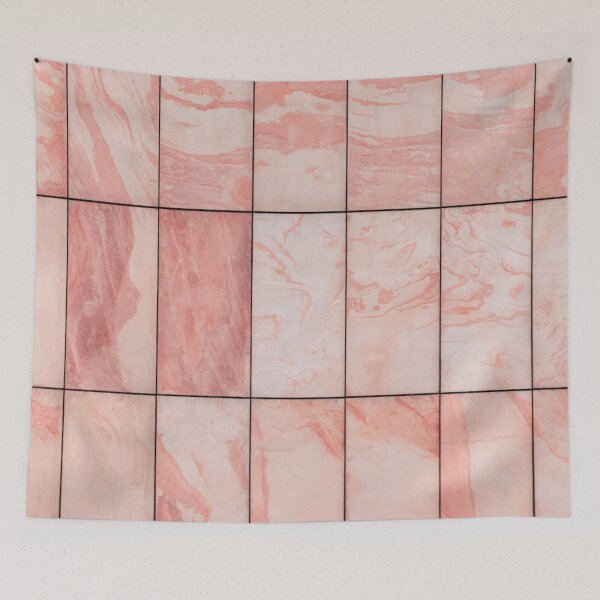 Item preview, Tropical pink marble tiles designed and sold by RoseAesthetic.