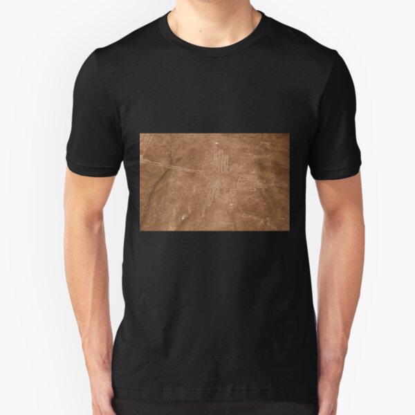 Colibri (Hummingbird), Nazca Lines, Peru Slim Fit T-Shirt