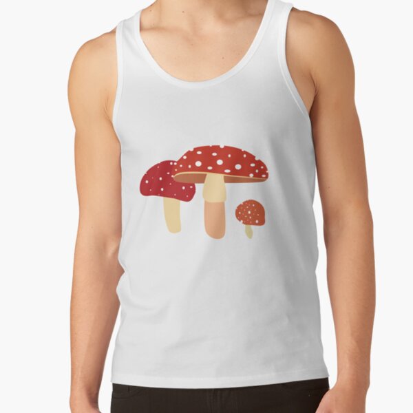 Red Mushroom Tank Tops | Redbubble