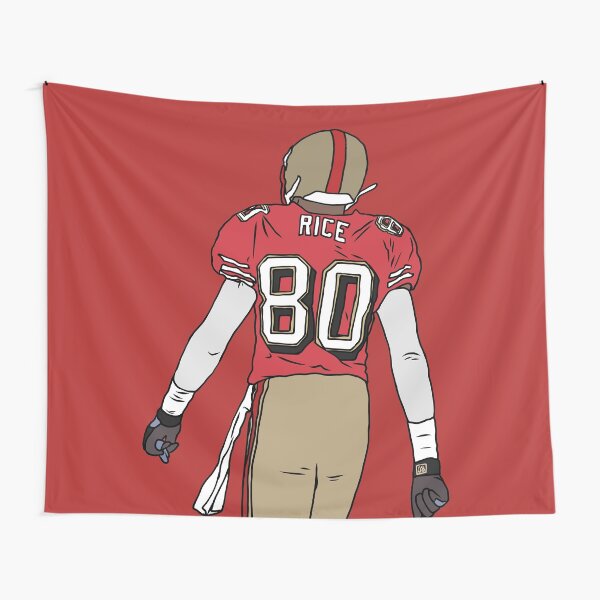 Jerry Rice Back-To Tapestry