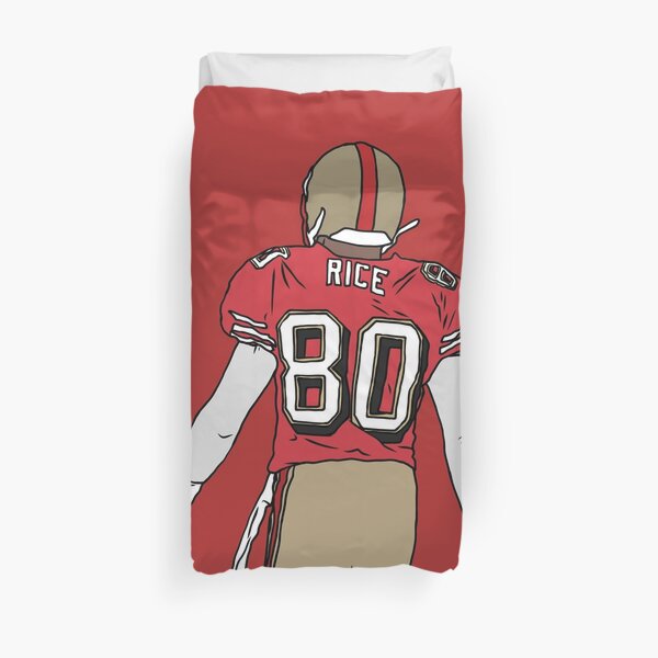 Jerry Rice Back-To Duvet Cover
