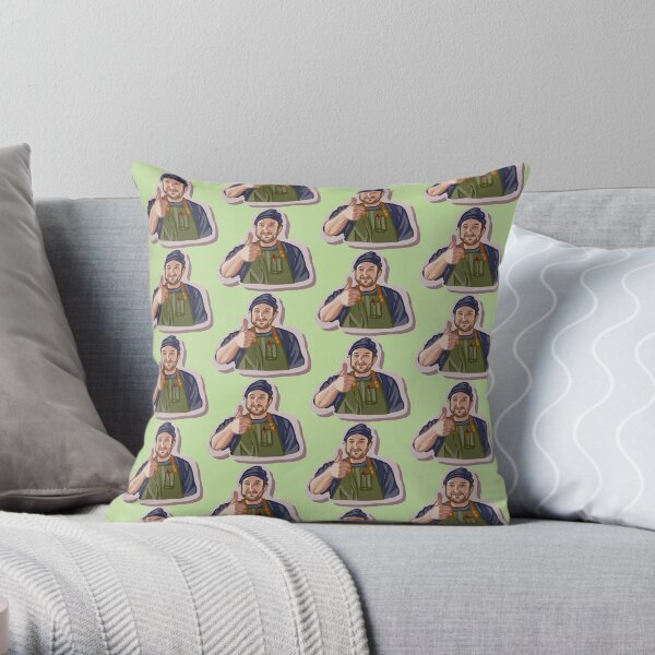 Beanie Chef Throw Pillow