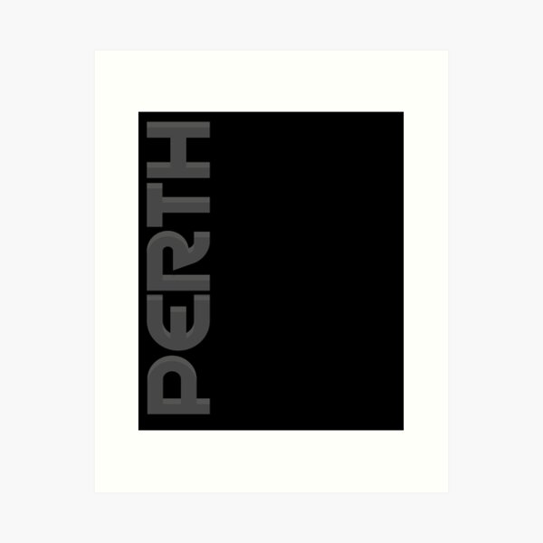 Item preview, Perth Vertical Text designed and sold by designkitsch.