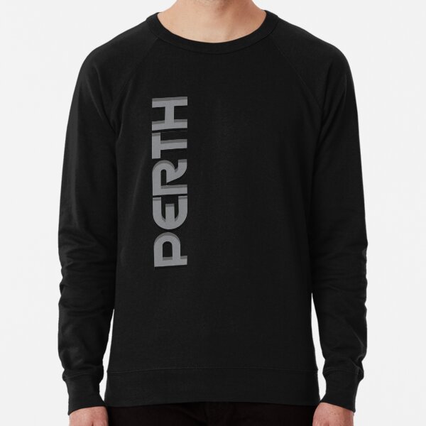 Perth Vertical Text Lightweight Sweatshirt