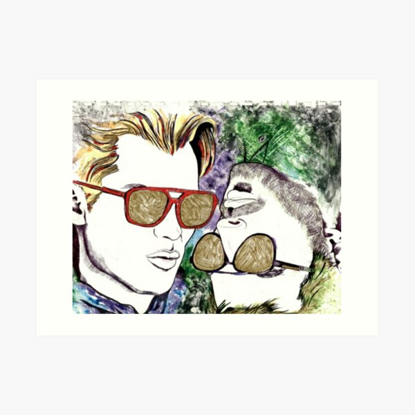 Hide Behind Masks Art Print