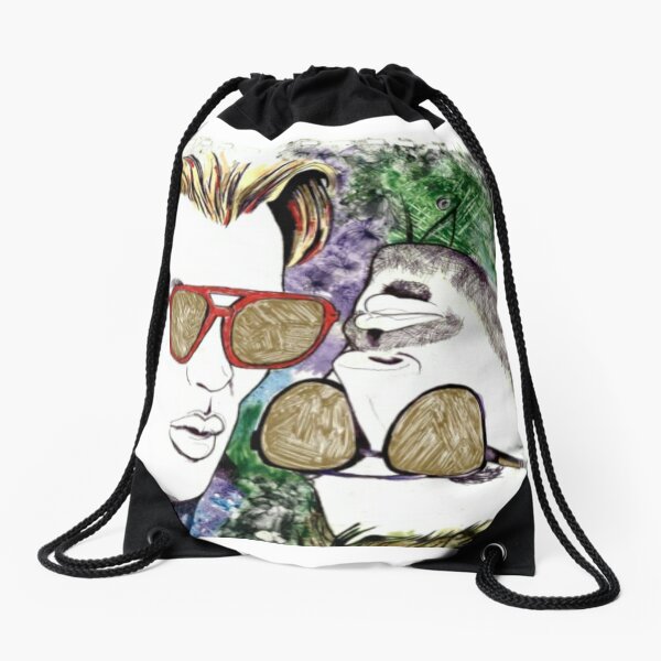 Hide Behind Masks Drawstring Bag