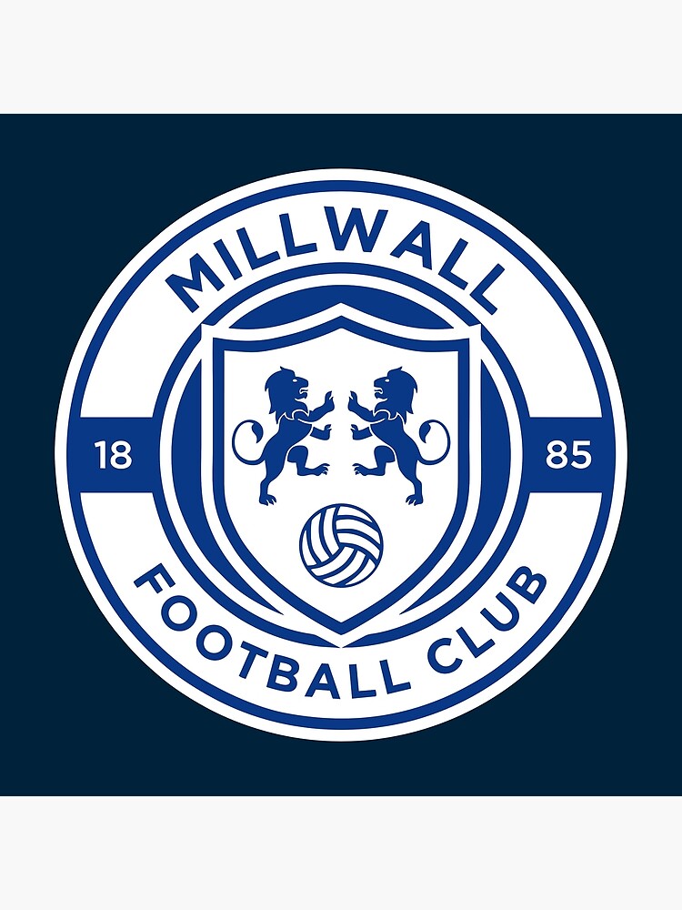 Millwall FC logo with stripes | Metal Print