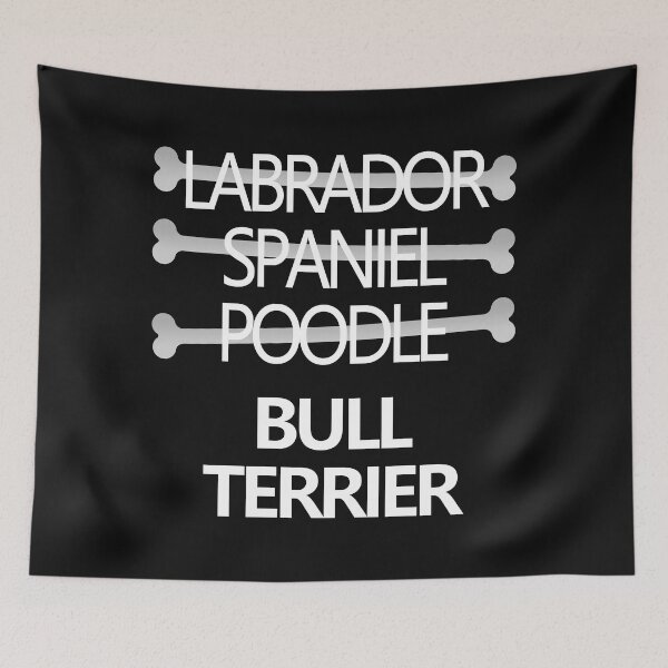 Item preview, Bull Terrier Dog Breed Text design designed and sold by GetItGiftIt.