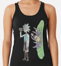 Rick and morty fan art collection Racerback Tank Top