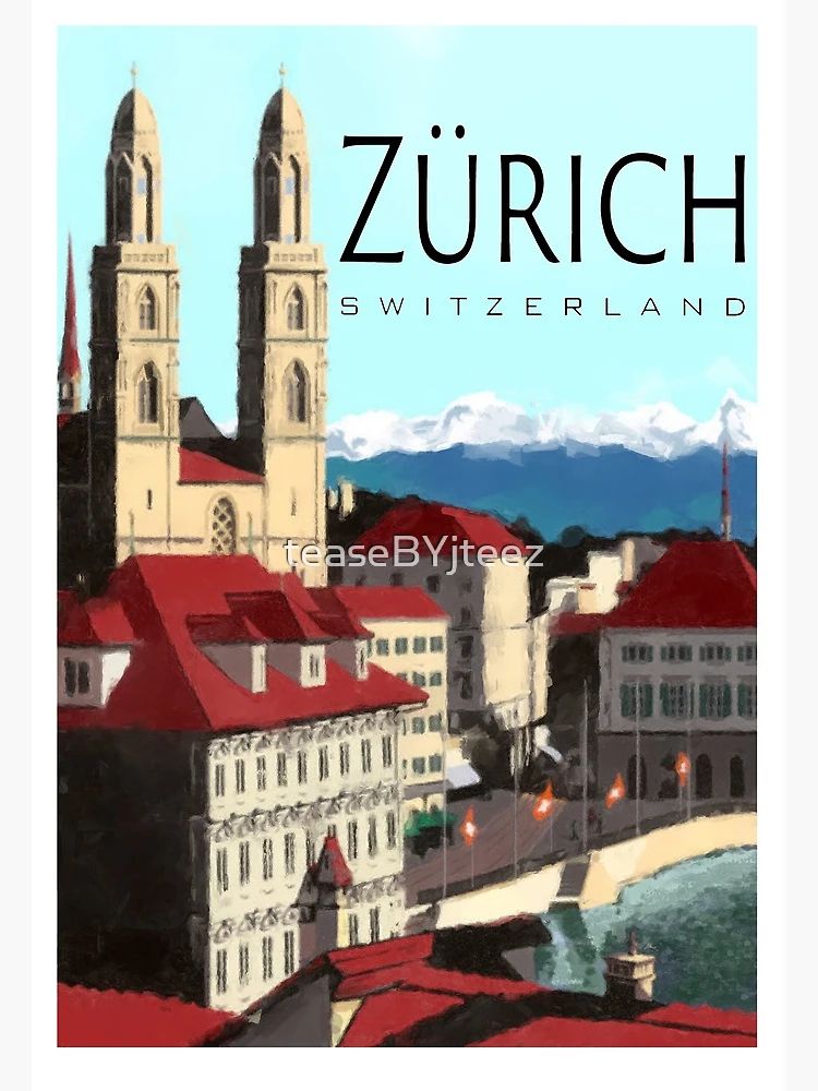 送料無料 百貨店 ビンテージポスター 【Schaad, Hans P - LVZ Zurich 絵画