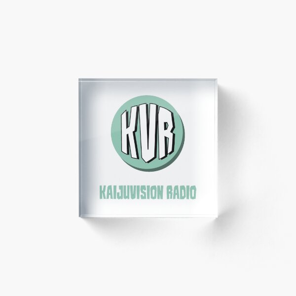KVR Logo (w/ show title) (White) Acrylic Block