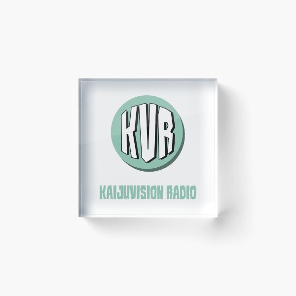 KVR Logo (w/ show title) (White) Acrylic Block
