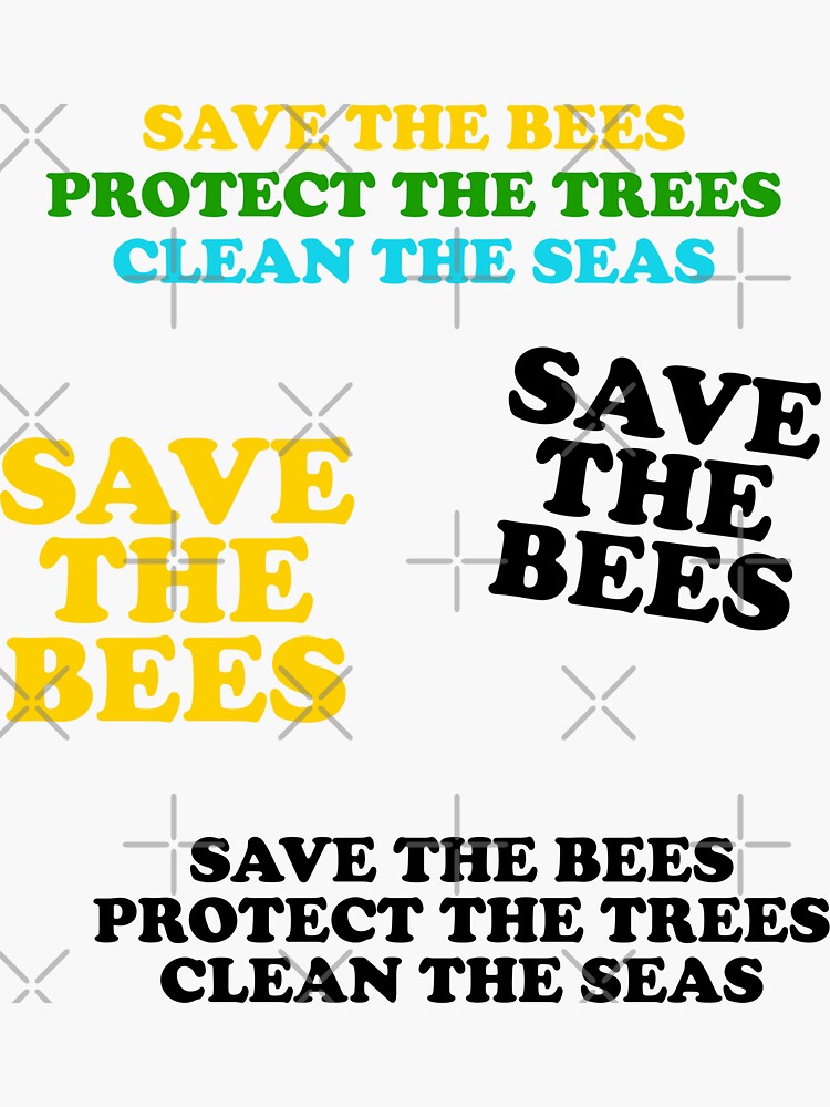 Save the Bees Sticker Pack by skr0201