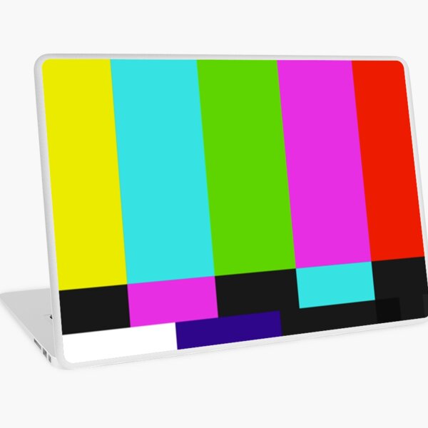 TV Colour Bars Glitch Laptop Skin