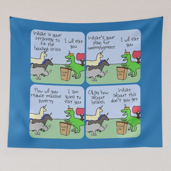 Item preview, Election Promises (Horned Warrior Friends) designed and sold by jezkemp.