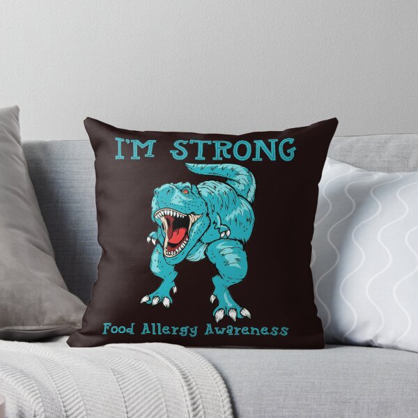Item preview, Kids Food Allergy Awareness design Teal Rex Dinosaur designed and sold by Raleigh Designs.