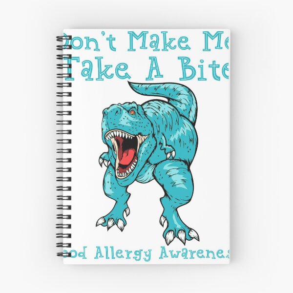 Item preview, Kids Food Allergy Awareness graphic Boys Teal Rex Dinosaur designed and sold by Raleigh Designs.