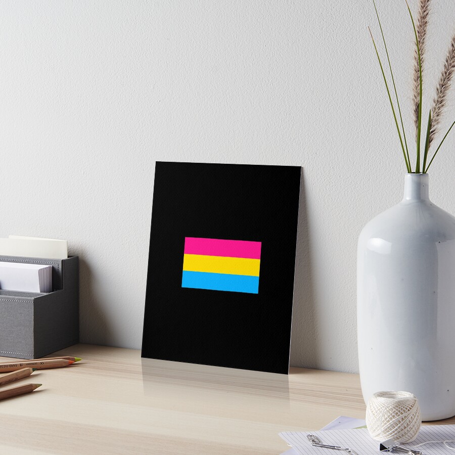 Pansexual Flag Print Lgbtq Pride T Idea Art Board Print By Phoxydesign Redbubble 9393