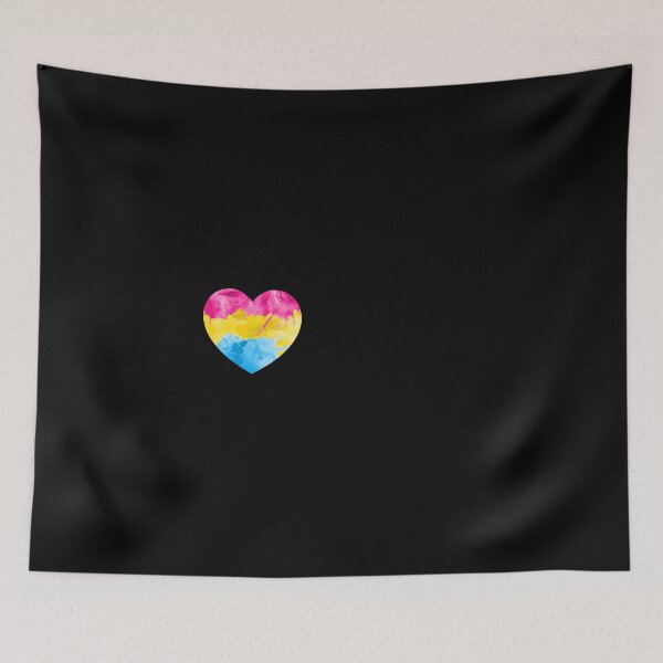 Item preview, Pansexual Heart print LGBTQ Pride Gift Idea designed and sold by phoxydesign.