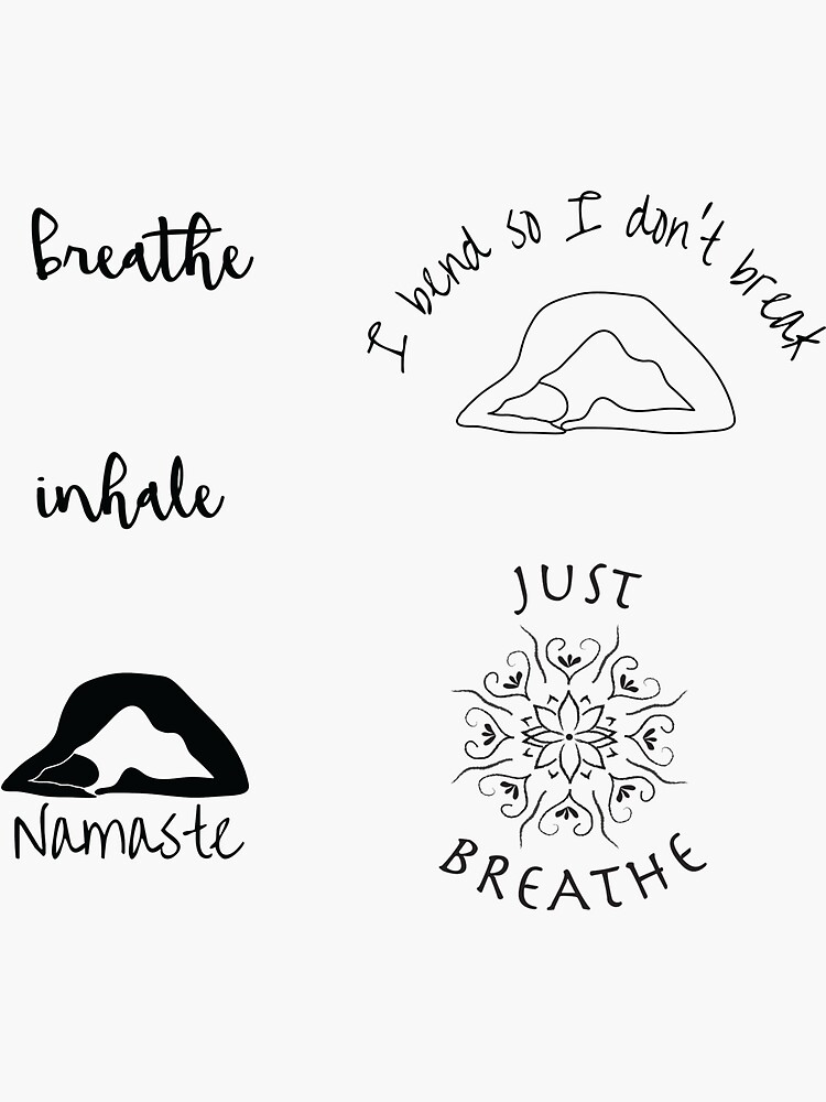 "Yoga Sticker Pack" Sticker for Sale by Going4Ward Redbubble