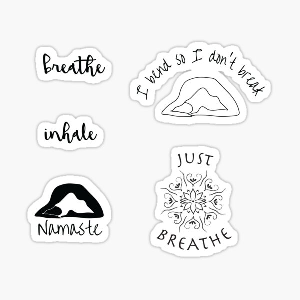 YOGA POSE Sticker Sheet // Aesthetic Cute Good Vibe Exercise Zen Namaste  Athletic Girls Stickers for Bullet Journals, Planners, Scrapbook 