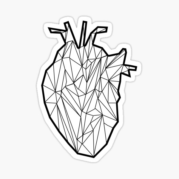 Digital Heart Sticker