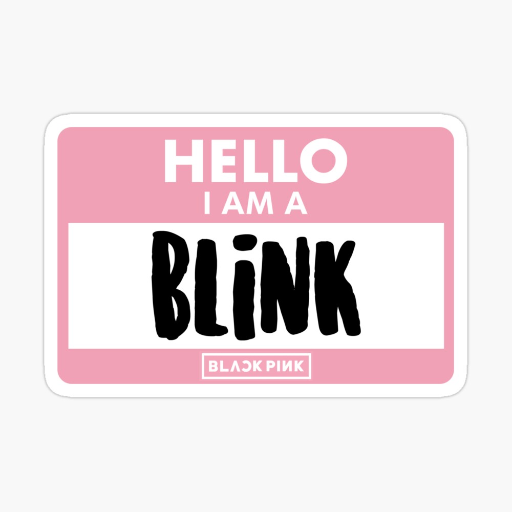 hello i am a blink blackpink canvas print for sale by skeletonvenus redbubble