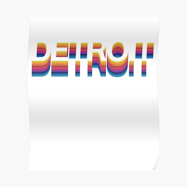 Vintage Detroit Tiger Design Poster for Sale by n--o--n