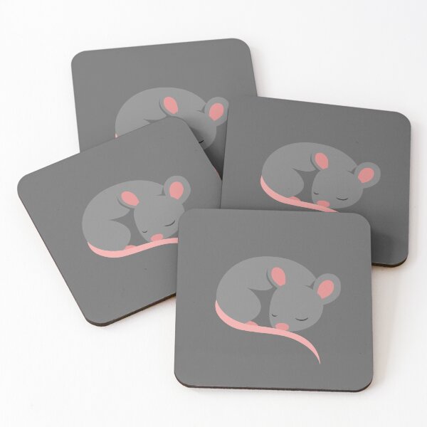 Item preview, Cute sleeping rat designed and sold by Petits Pixels.