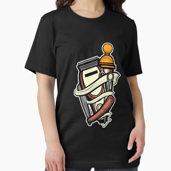 Vintage Retro Barber Illustration Shirt Hair Stylist Gift