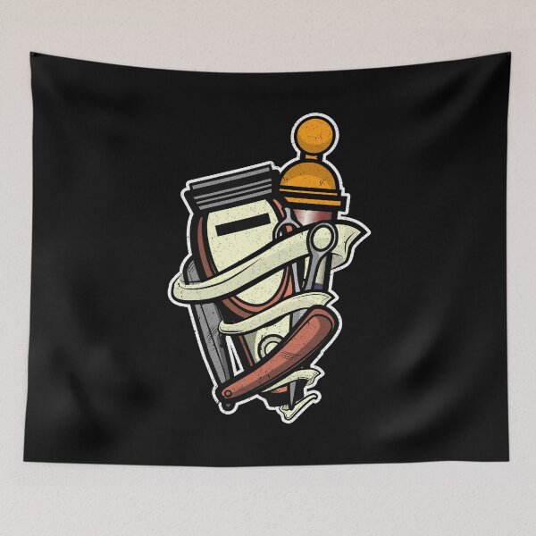 Item preview, Vintage Retro Barber Illustration  Hair Stylist Gift designed and sold by Whynot123.