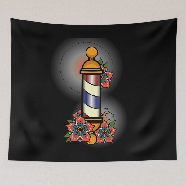Item preview, Vintage Retro Barber Pole Illustration Gift designed and sold by Whynot123.
