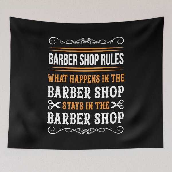 Item preview, Barber Shop Rules design Quote Saying Hair Stylist Gift designed and sold by Whynot123.