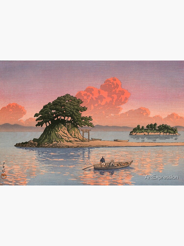 Kujukushima, Shimabara by Kawase Hasui | Art Board Print