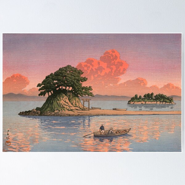 Item preview, Kujukushima, Shimabara by Kawase Hasui designed and sold by ArtExpression.