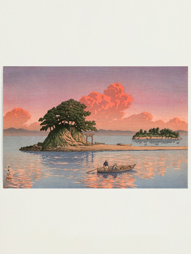 Alternate view of Kujukushima, Shimabara by Kawase Hasui Photographic Print