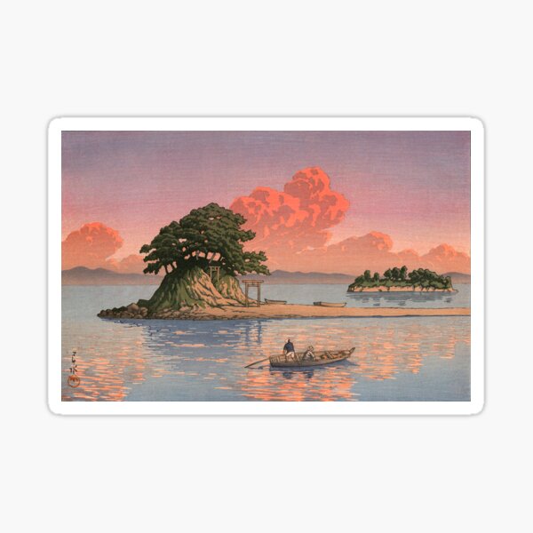 Item preview, Kujukushima, Shimabara by Kawase Hasui designed and sold by ArtExpression.