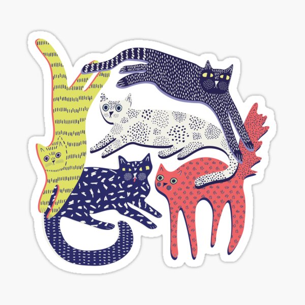 Cat Stack Sticker