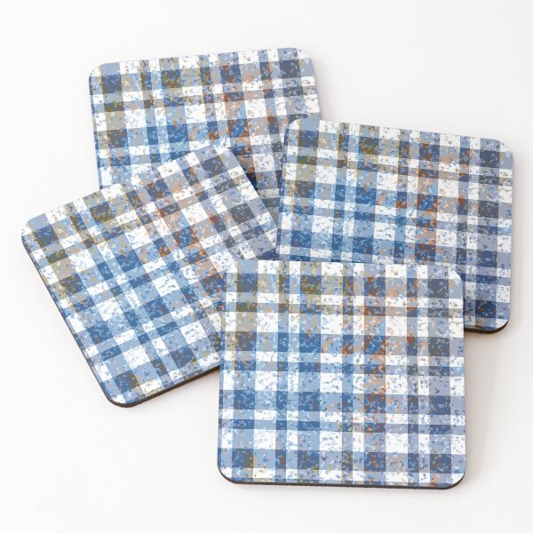 Item preview, Distressed Blue and White Plaid designed and sold by MarkUK97.