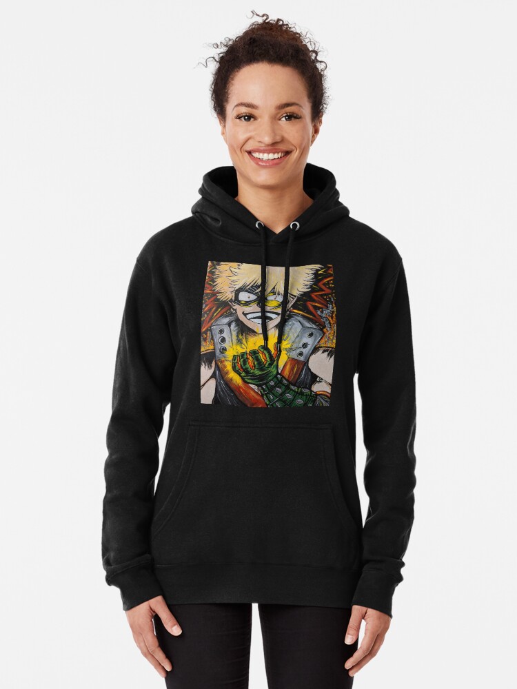 Bakugou Fanart Pullover Hoodie By Bdonelow Redbubble
