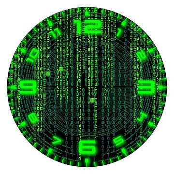 "Caught In The Matrix Clock" Clock for Sale by FantasySkyArt | Redbubble