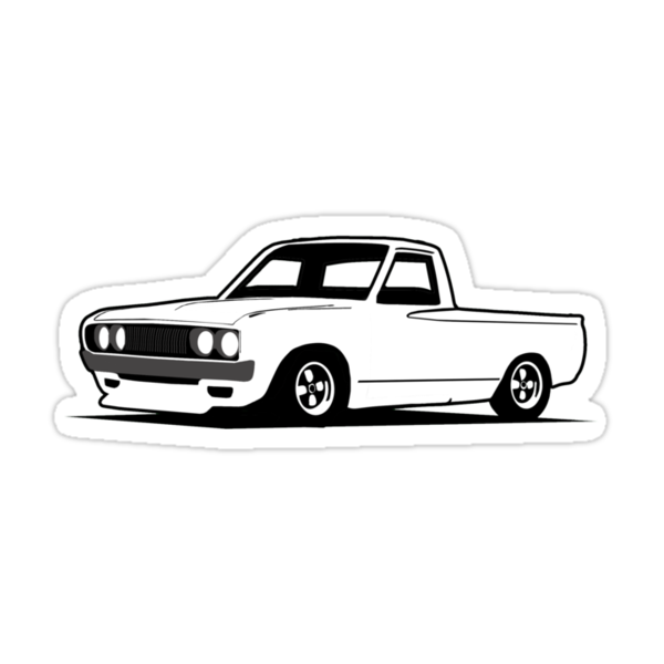 Download "620 JDM Pickup" Stickers by carsaddiction | Redbubble