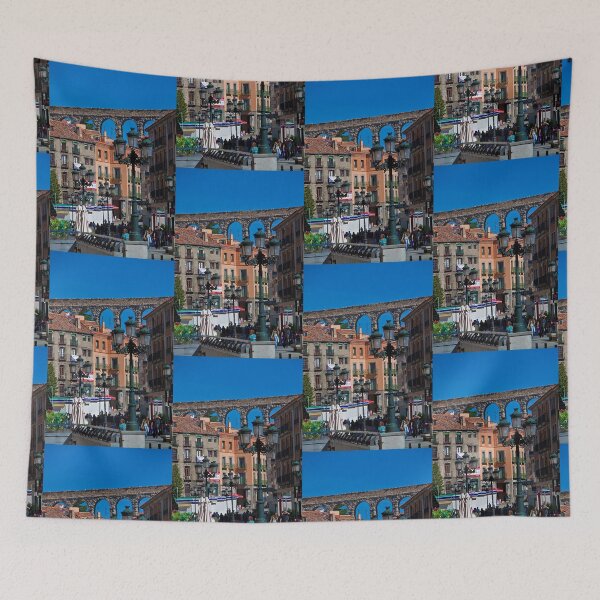 Item preview, Spain. Segovia. Roman aqueduct over the town. designed and sold by vadim19.