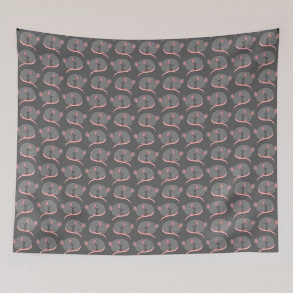 Item preview, Cute sleeping rat designed and sold by Petits Pixels.